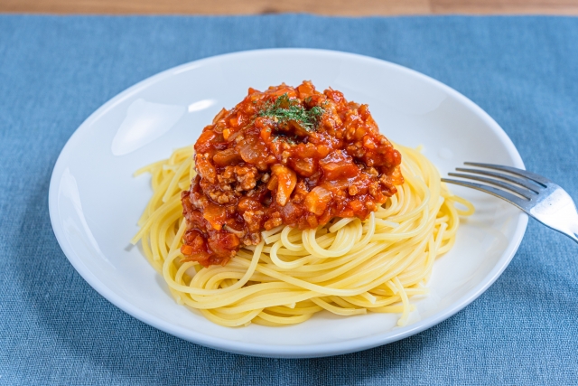 ミートソースパスタ